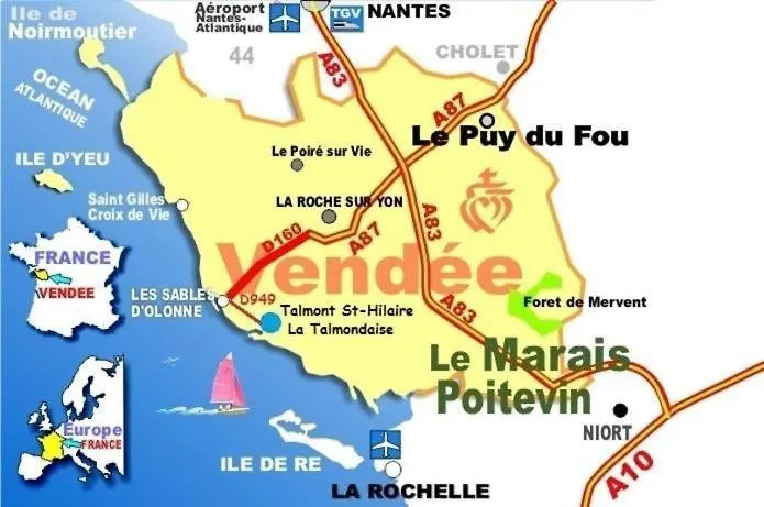 Manoir, Avec Terrasse, Proche Mer, Vue Golf Et Lac, 5 Pers, Acces Gratuit Piscines דירה